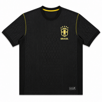Camisa Brasil Preta Dourada - Série Especial
